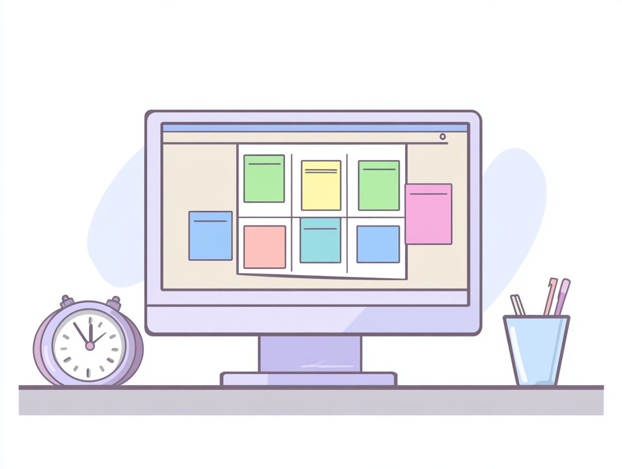 Visual representation of assessing project needs and goals for task management