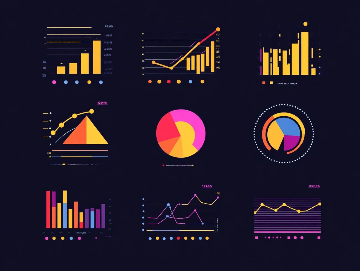 A variety of visuals for enhancing project reports