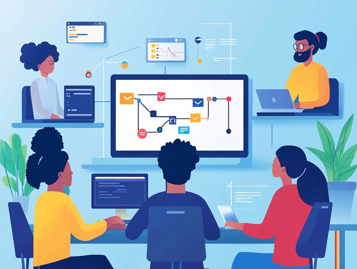 Illustration of establishing clear goals and roles in remote projects