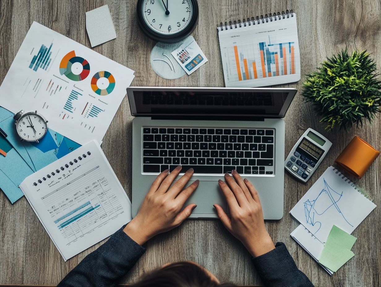 Illustration of strategies to improve productivity through time tracking data